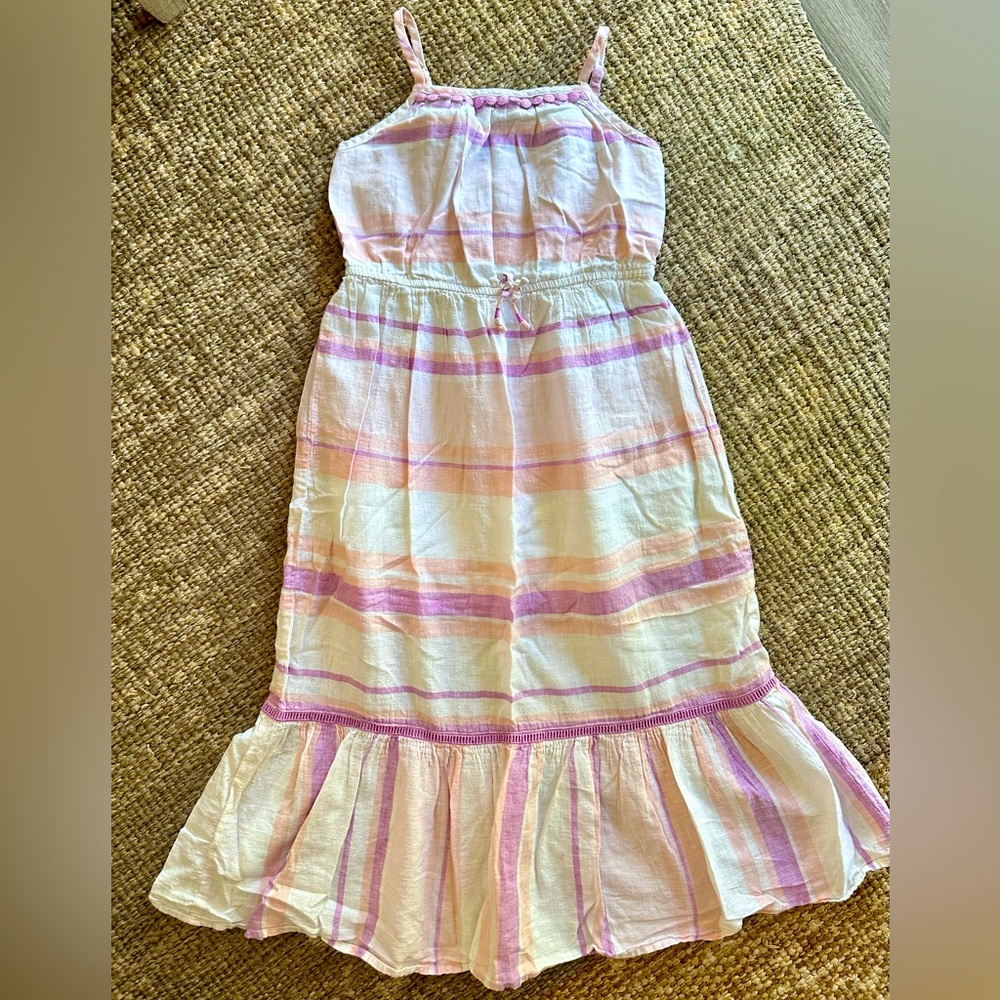 GIRLS CAT & JACK Striped Pink and Cream Sundress